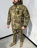 Військовий зимовий костюм мультикам теплий тактичний комплект Soft Shell Omni Heat армійська тепла форма multicam
