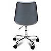 Крісло офісне Bonro B-487 сіре на колесах з регулюванням висоти, фото 7