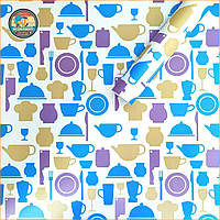 Самоклеюча плівка на паперовій основі 0,45х10м х 0,07мм Яскрава кухня SW-00000795