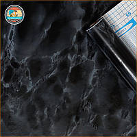 Самоклеюча плівка 0,45х10м х 0,07мм Чорний мармур SW-00000820