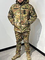 Армейська зимова форма мультикам тактичний теплий Omni Heat костюм із капюшоном камуфляж multicam для військових