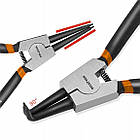 Набір щипців для стопорних кілець Bigstren 22159 — 4 шт., внутрішні та зовнішні, зручні ручки, фото 6