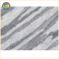 Самоклеюча вінілова плитка набір (6 рулонів) 3600х2800х2мм Сірий мармур SW-00001447