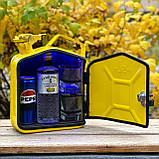 Каністра бар 5 л в жовтому кольорі, міні-бар, подарунок до дня захисника України, фото 2