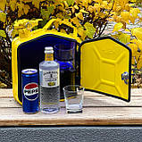 Каністра бар 5 л в жовтому кольорі, міні-бар, подарунок до дня захисника України, фото 3