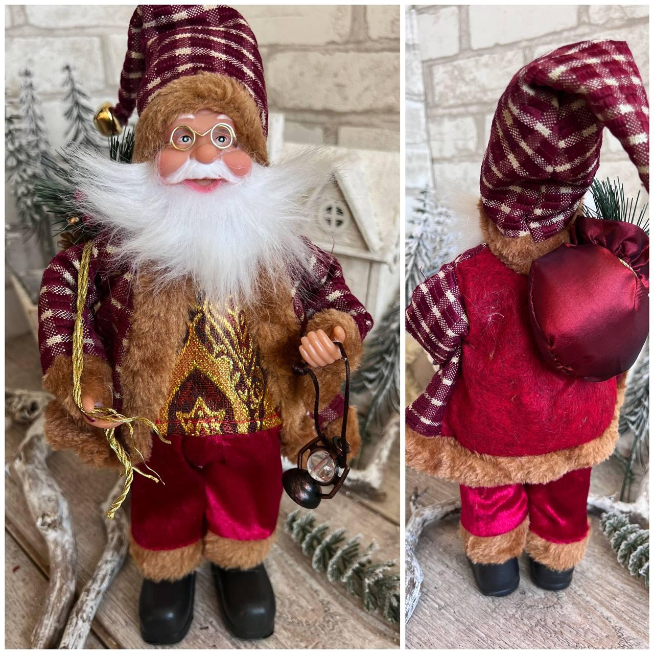 Санта Клаус з  ведмедиком, фігурка, h  32 см, фото 1