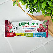 Льодяник Denti Pop без цукру з ксилітом (вишня) 1 шт