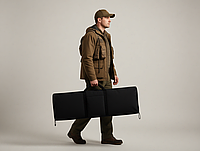 Сумка чохол для рушниці прямокутна 110х35 см  чорна Волмас