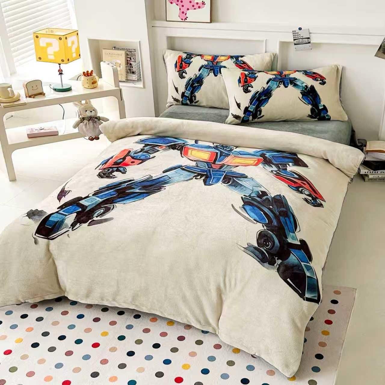 Велюрова дитяча постільна білизна полуторний комплект/тепла постільна білизна 150*220, фото 1