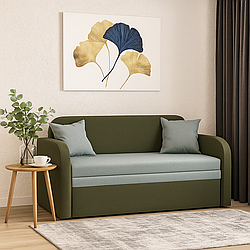 Розкладний м'який дитячий маленький диван малютка ліжко в кімнату підлітка дівчини хлопця Карлсон 1,3 Мікс Меблі