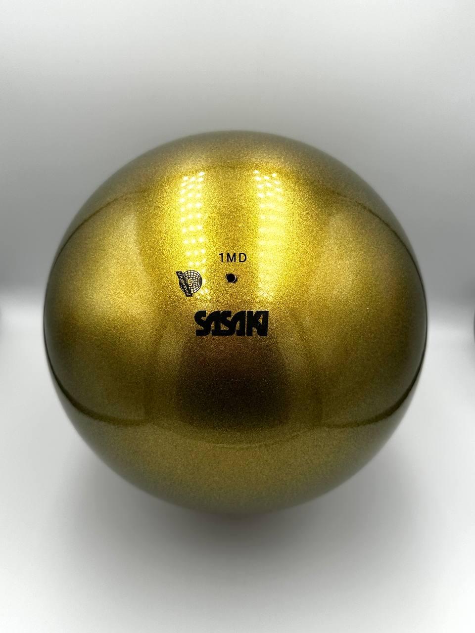 М'яч Sasaki M-207M BlackGold (BGD) 18,5 см для гімнастики, фото 1