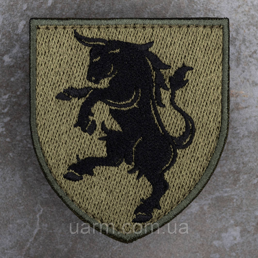 Шеврон 43 ОМБр олива, фото 1