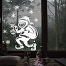 Грінч - викрадач Різдва, новорічна вінілова наклейка на вікно та стіну, фото 2