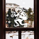 Грінч - викрадач Різдва, новорічна вінілова наклейка на вікно та стіну, фото 8