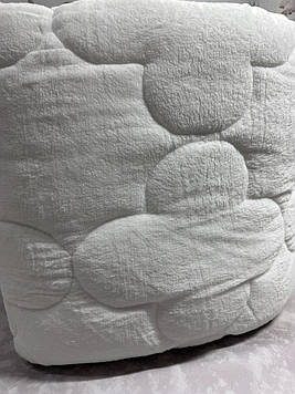 Ковдра двостороння велсофт + бавовна 195×215 см євро, легка, тепла, гіпоалергенна м'яка Туреччина Elita