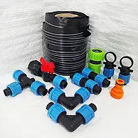 Набір крапельного поливу до парника 3м. Підходить до всіх міні парників. Три лінії для поливу в парнику.