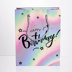Набір подарункових пакетів з паперу 12 (шт) Happy Birthday 18×10×23 (см) HP-10359-15