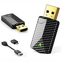 Адаптер carplay карплей беспроводной для iphone 6 и автомобилей 2016 плюс usb a type c 5 ггц вайфай bluetooth