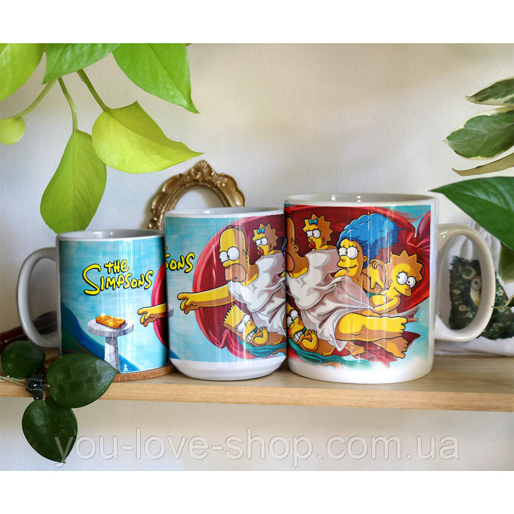 Чашка 330мл Симпсони "Gold" / The Simpsons, фото 1