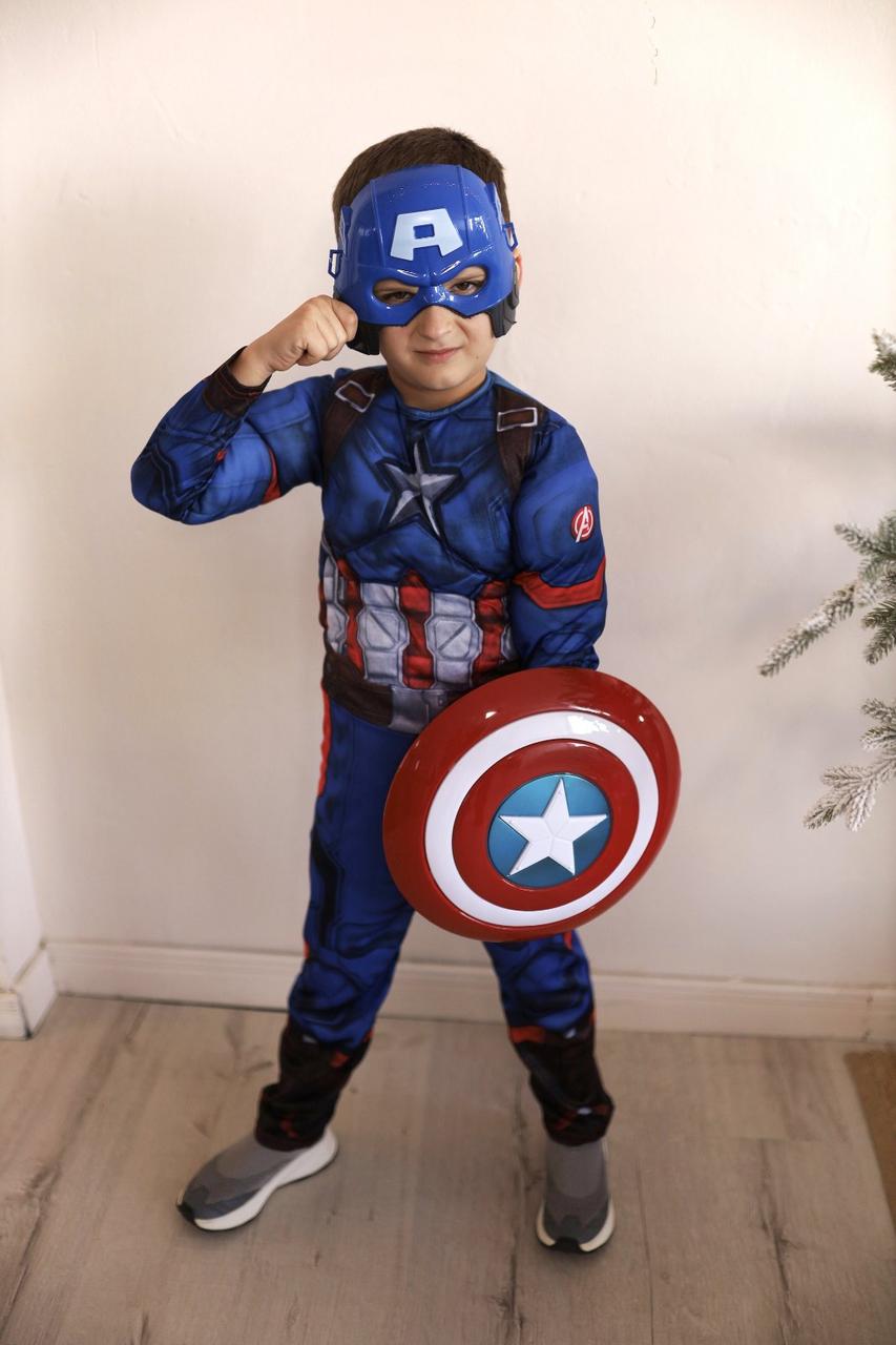 Костюм Капітан Америка для хлопчика з маскою Marvel Costume Captain America Rubies L, фото 1