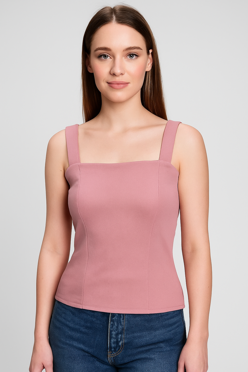 Майка жіноча топ пудрового кольору