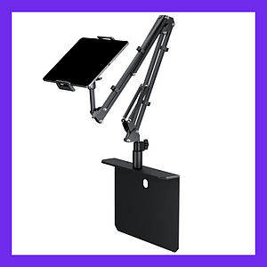 Гнучкий тримач для планшета, телефону на спинку ліжка, стіл (95 см) / Пантограф кріплення для смартфона на стіл