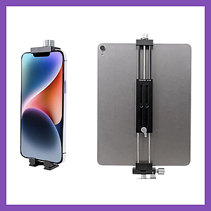 Кріплення для планшета і смартфона на штатив з різьбленням 1/4 Cimapro CP-12S 13,8-33,5 см / Тримач для телефона