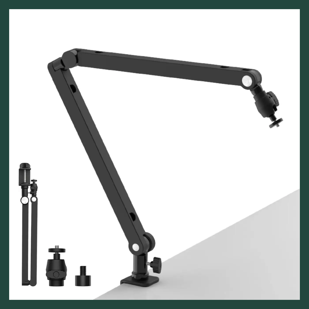 Пантограф тримач Ulanzi TM01 настільний для мікрофона з кріпленням на стіл / Штатив регульований з обертанням на 360°
