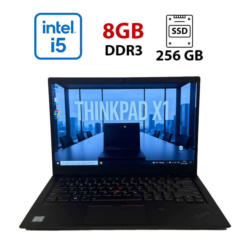 Ультрабук Lenovo ThinkPad X1 Carbon (6th Gen)/ 14" (1920×1080)/ Core i5-8350U/ 8 GB RAM/ 256 GB SSD/ HD 620