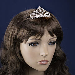 Діадема зі стразами металева 13839