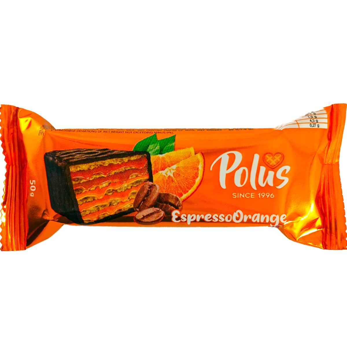 Вафельний батончик Polus Espresso Orange 50г