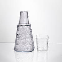 Глечик 1 літр зі склянкою 1 шт по 200 мл Прозорий HP-19-PYF-3