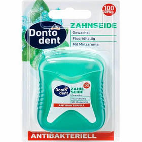 Зубна нитка Dontodent Аntibakteriell (анти бактеріальної), 100 м