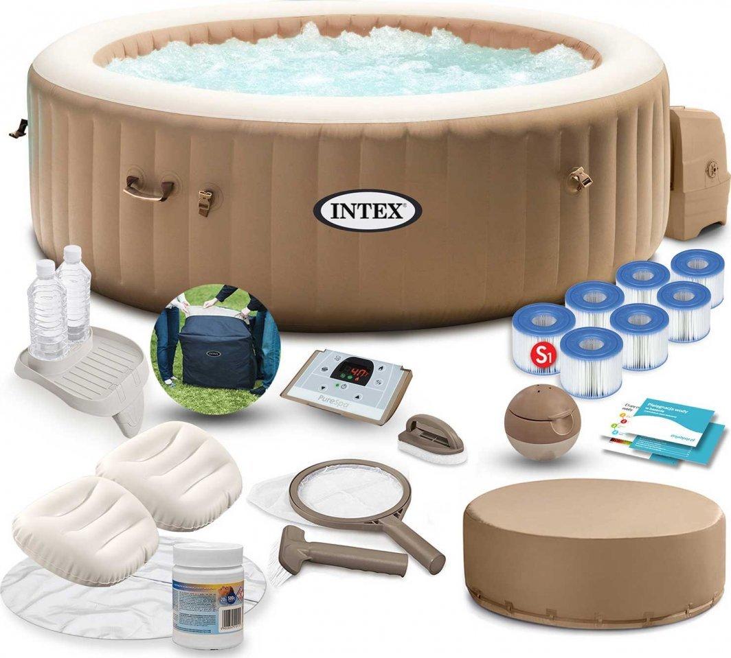 Intex PureSpa Bubble Massage garden SPA 196 см x 71 см (28476) + аксесуари, фото 1