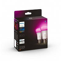 Лампа Philips Hue E27 6,5 Вт RGBW BT 2 шт