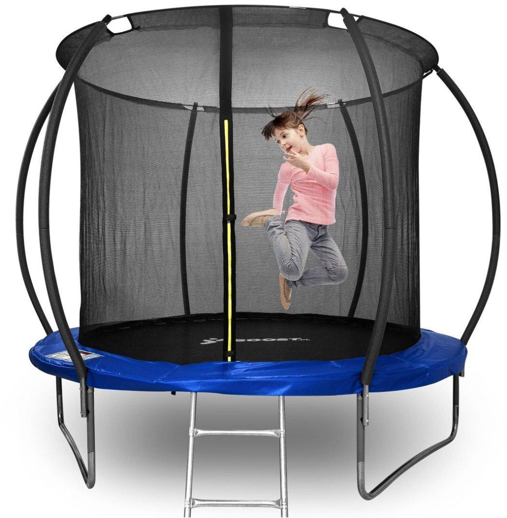 Батут HENZEN з сіткою і драбиною 305 см синій FT10