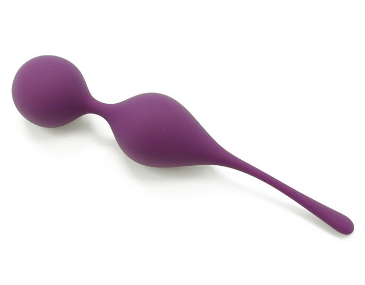 Вагінальні кульки Sweet Em на м'якому з'єднанні, фіолет, 17 х 3.3 см