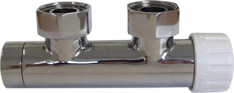 Дуплексний інтегрований клапан DUO-PLEX 50мм Шлоссер - хром, лівий