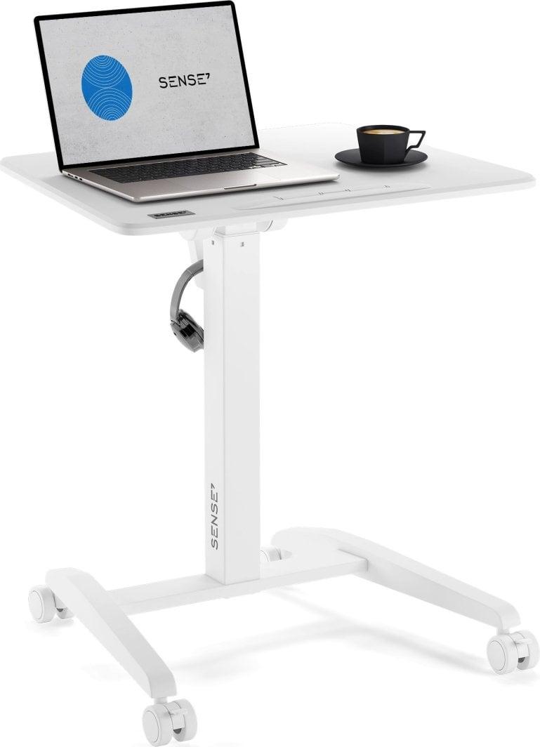 Мобільний стіл SENSE7 desk Білий 70 см х 52 см Білий