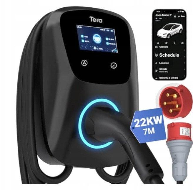 Зарядний пристрій Tera EV Smart App із програмою домашньої зарядної станції
