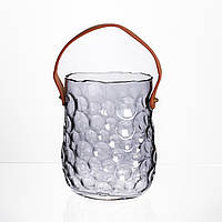 Ваза сумочка з ручкою 13×9.5×18 см декоративна Сірий HP-19-153-5