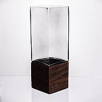 Ваза для квітів квадратна скляна 10×10×30 (см) декоративна HP-19-160-4