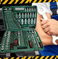 Набір інструментів для авто (1/2", 1/4" і 3/4") у кейсі комплект головок і ключів для автомобіля 216 шт. YU227