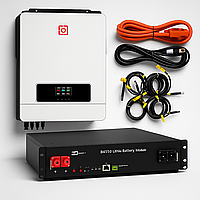 Комплект Daxtromn 10.2 кВт + акумулятор Dyness 2.4 кВт·год (B4850 50А) + кабелі в подарунок— для дому та офісу, UPS, ДБЖ