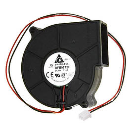 Вентилятор равлик 75мм 12В 2пін центробіжний турбіна кулер ЧПУ, сервера - оригінал