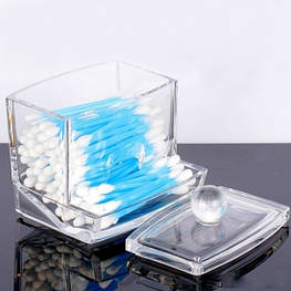 Контейнер прозорий - органайзер для ватних паличок - оригінал