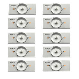 LED сегмент 10шт 3В для планки лампи підсвітки РК телевізора - оригінал