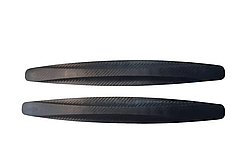 Оригинал! Накладки бампера силікон на 3М скотчі (к-т 2 шт) Carbon - Высшее качество!