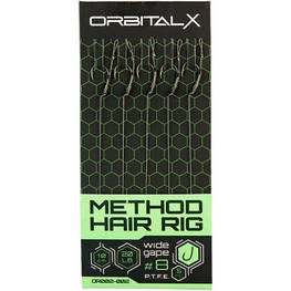 Повідець OrbitalX Method Hair Rig Wide Gape 10 20lb 10cm (5шт/уп) camo (694.00.04) - оригінал