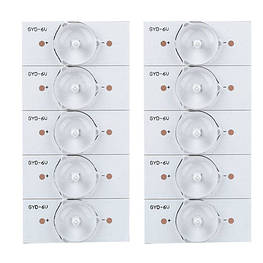 LED сегмент 10шт 6В для планки лампи підсвітки РК телевізора - оригінал